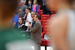 Singing the U.S. and Canadian national anthems at the 2017 GNAC Basketball Championships.